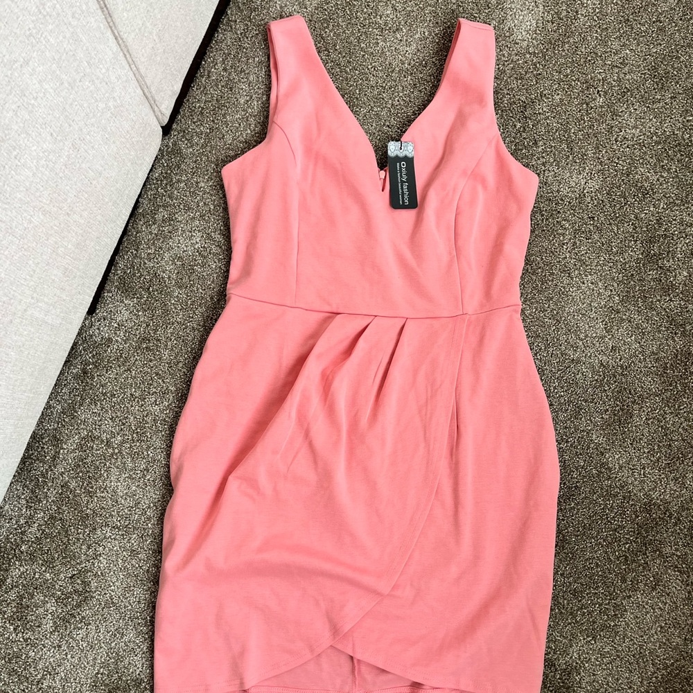 Woman’s sleeveless mini dress